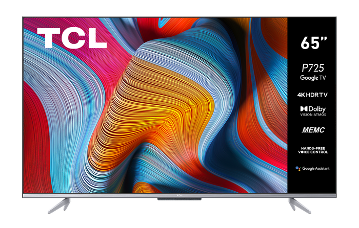 TCL 65` 65P725 4K Android Google TV ( 4K HDR, Google TV , hands free control, MEMC , Dolby Vision  )