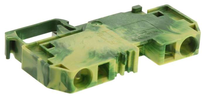Wago (284-907) DIN Rail Mount Terminal Block, 2 Ways, 24 AWG, 8 AWG