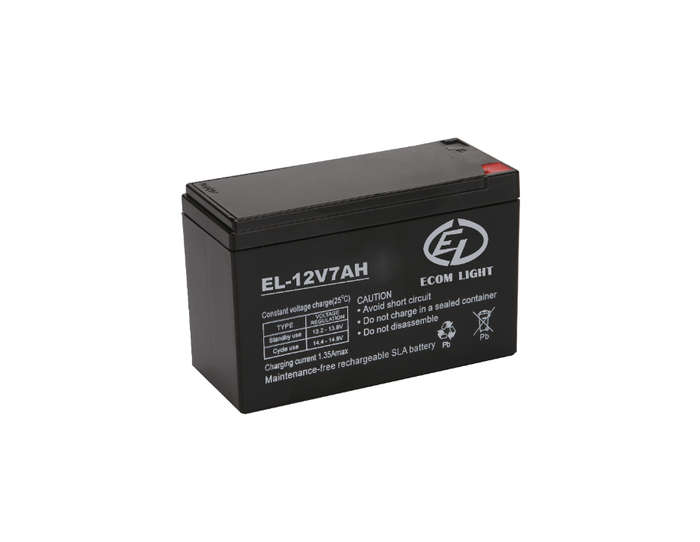 ECOM LIGHT 12V 7Amps Lead Acid Battery for UPS, Gate Motors, Garage Motors, Alarm Systems etc