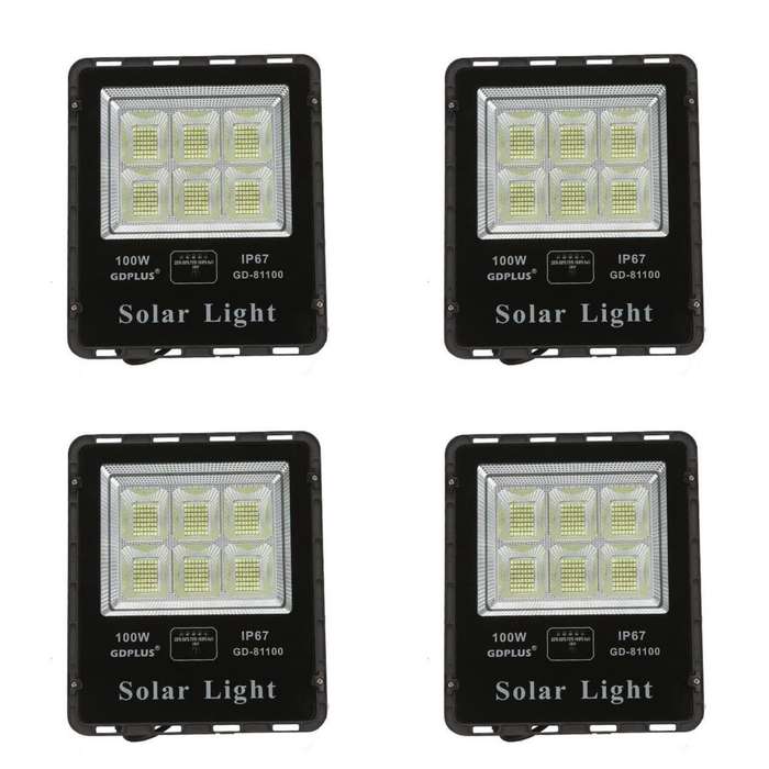 IP67 Waterproof Solar LED Flood Light with Remote control-4 Pack