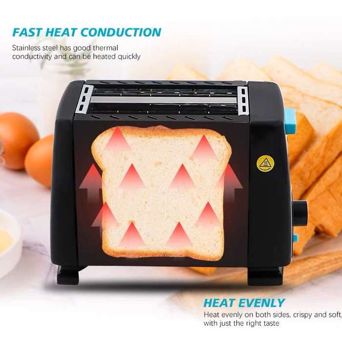 2 Slice Toaster - Black