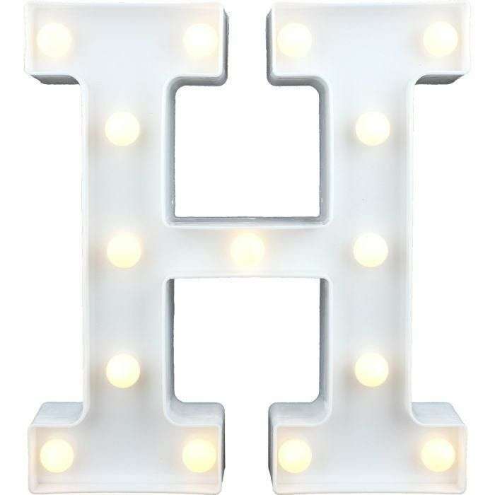 LED Letter Lights - H
