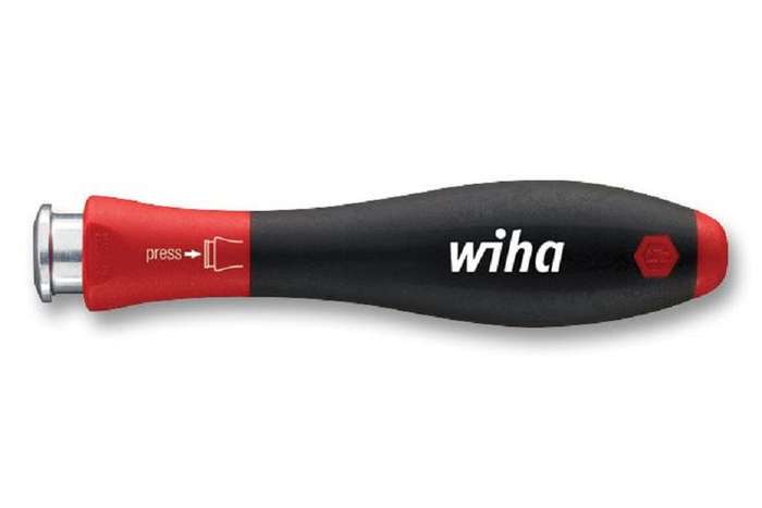 Wiha (2691) Screwdriver Handle, System 4 Blades, SoftFinish®, Hex Retainer