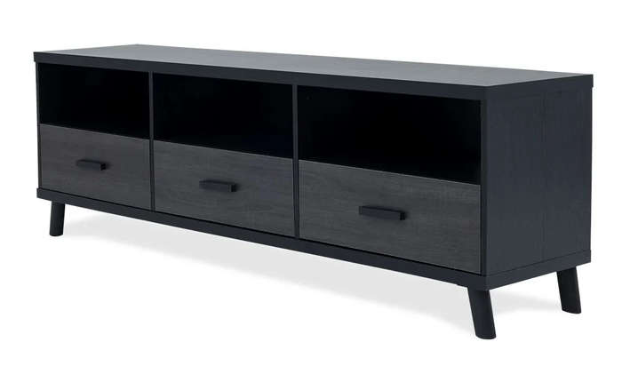 Plasma Smart TV Stands with Three Doors and Shelves-Napa or Grey