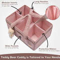 TopikaKids Baby Diaper Organizer, Changing Table Storage, Car Organizer - Pink