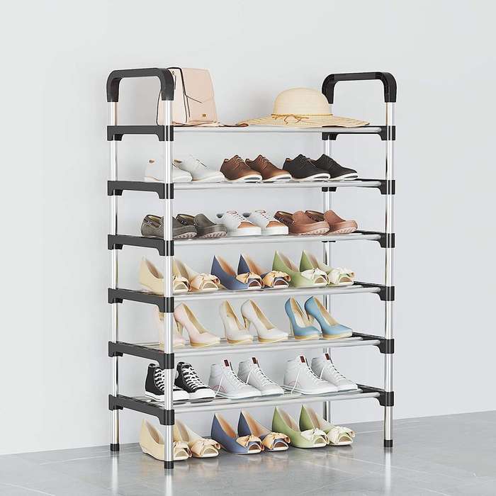 6 Layers Shoe Rack - Black