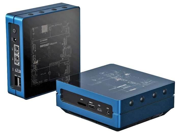 Seeed Studio (114992152) Computer Case, Aluminium, Blue