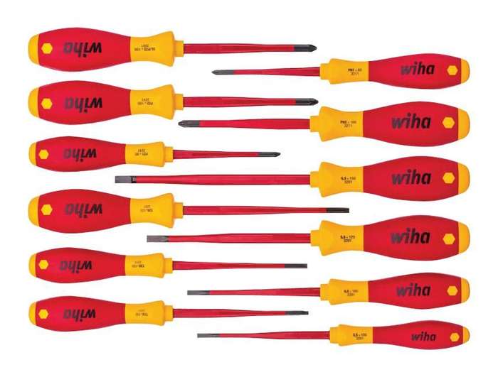 Wiha (41003) Screwdriver Set, Assorted, 12 Pieces