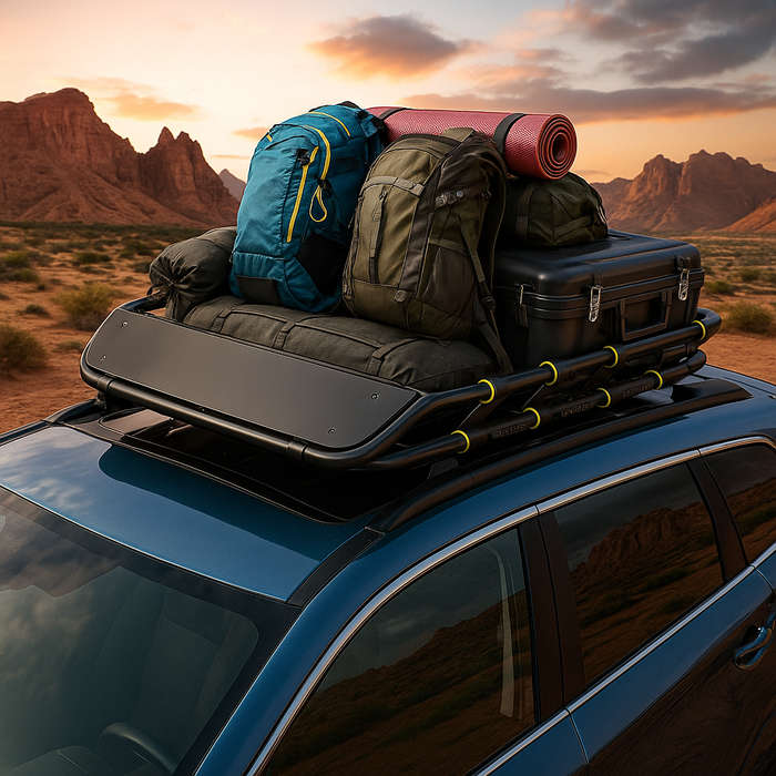 Roof Cargo Basket - Universal Car Luggage Carrier