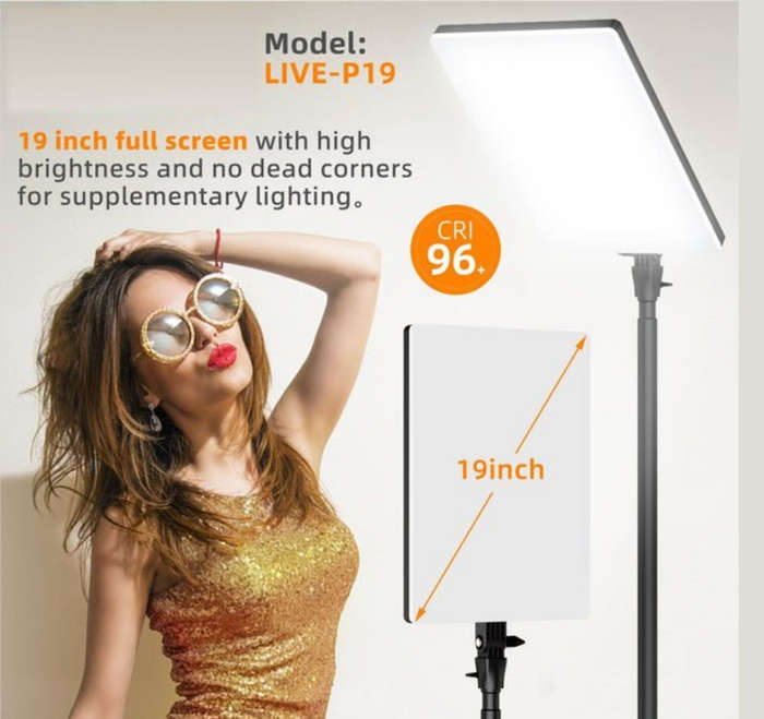 19" PLOKAMA P19 Professional Photography/Videography light & Tripod Stand