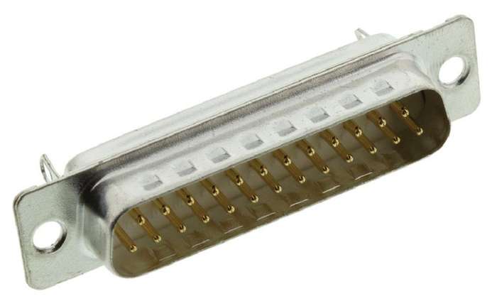 Amphenol (DB25P064HTXLF) D Sub Connector, Standard, Plug, 25 Contacts