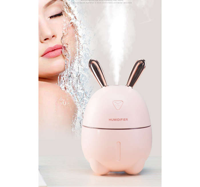 Mist Humidifier, Cute Rabbit Humidifier - Pink