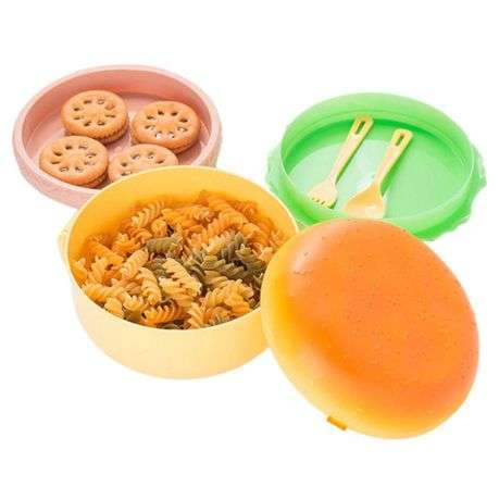 2-Pack Burger Design Lunch Box