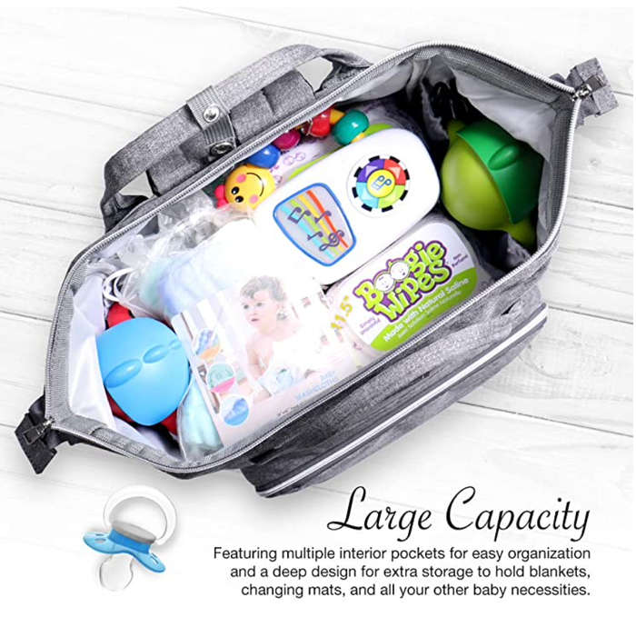 Baby Changing Diaper Storage Bag - Grey