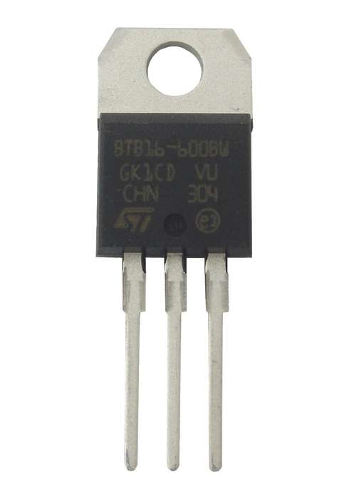 Stmicroelectronics (BTB16-600BWRG) Triac, 600 V, 16 A, TO-220AB, 1.3 V