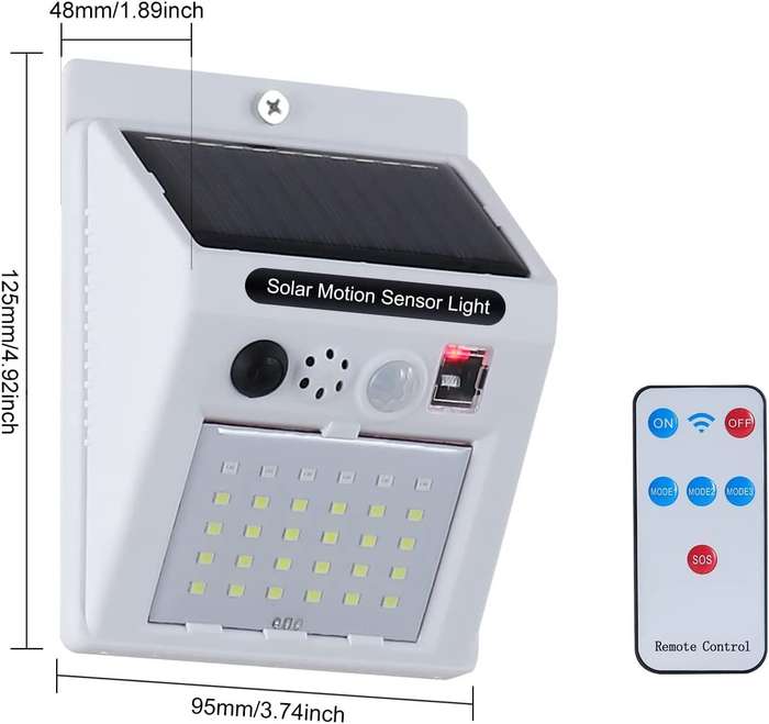 Outdoor Anti-Theft Solar Alarm Security Infrared Motion Sensor Light