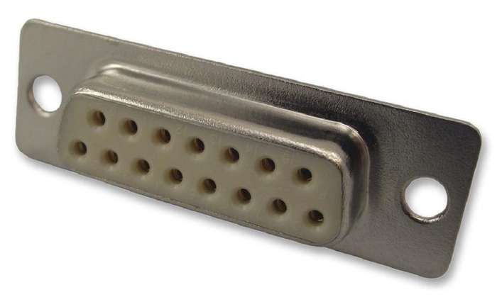Norcomp (172-E15-203R001) D Sub Connector, Receptacle, 15 Contacts