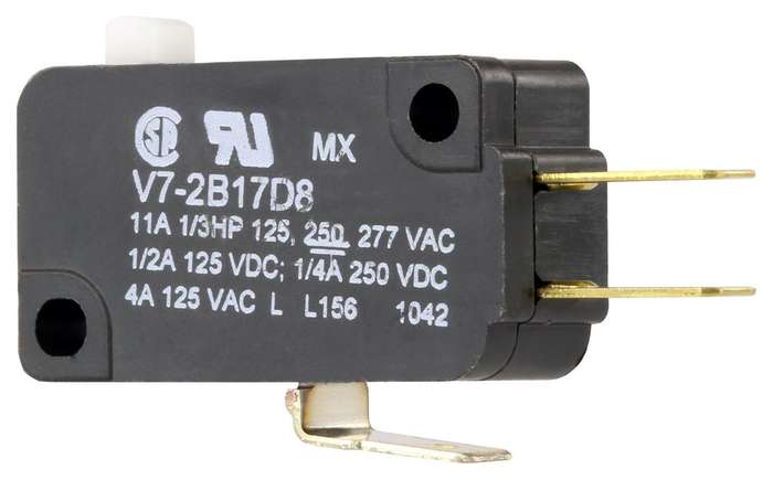 Honeywell (V7-2B17D8) Microswitch, Miniature, Pin Plunger