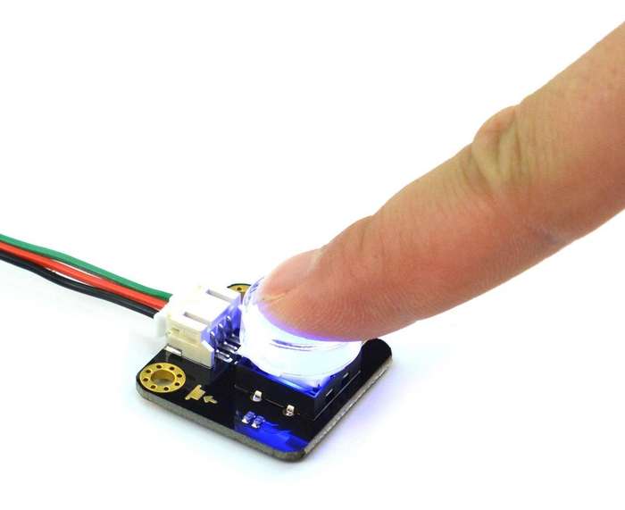 DFRobot (DFR0785-B) LED Button, Gravity, Blue, Arduino Board