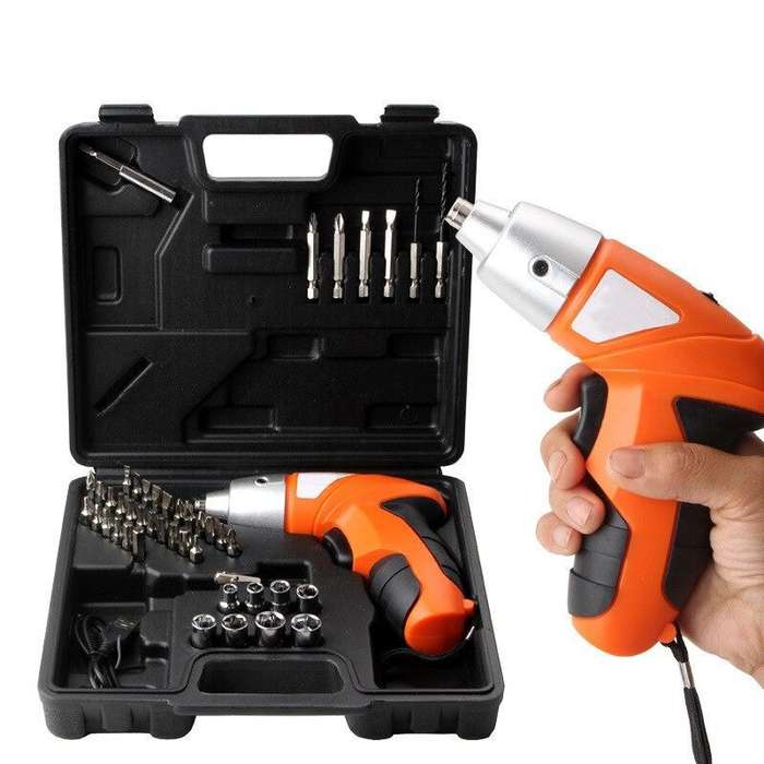 45 Pieces 4.8V Rechargeable Electric Cordless Screwdriver Drill Set