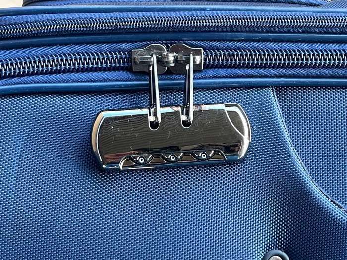 Le Emporer Fabric 3 Piece Luggage- Double Zip Suitcase - Blue