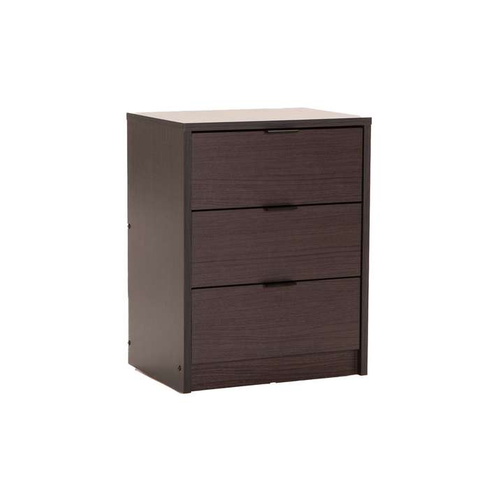 Kappa 3 Drawer nightstand-wenge