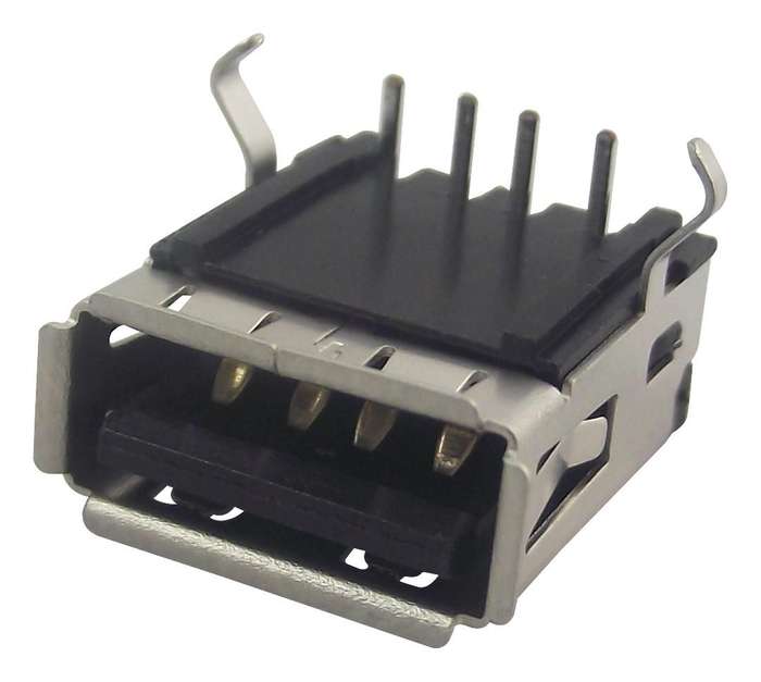 Molex (67643-0910.) USB Connector, USB Type A, USB 2.0, Receptacle, 4 Ways