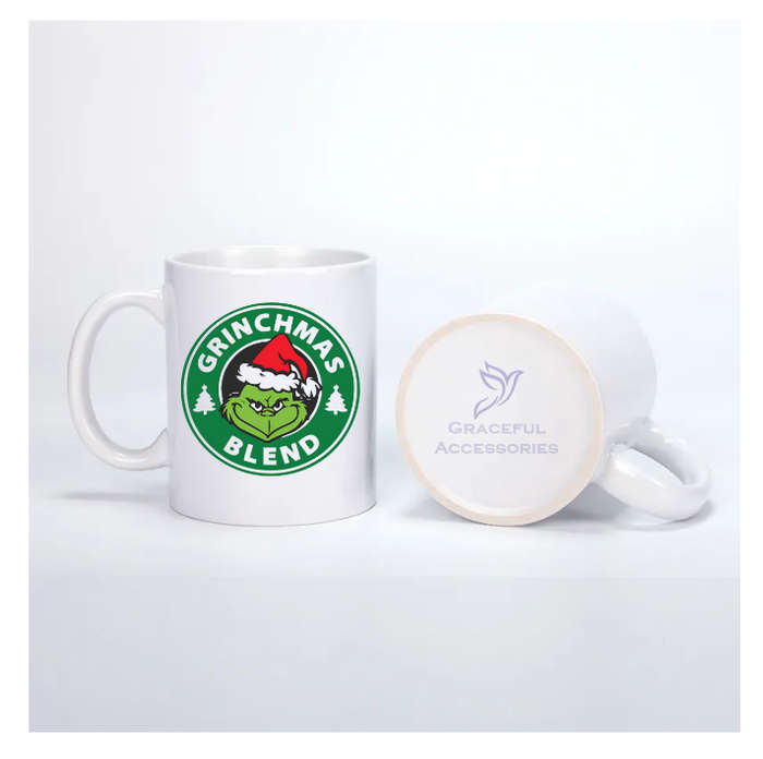 Grinch-mas Blend Coffee Mug - Double Sided Printed Design