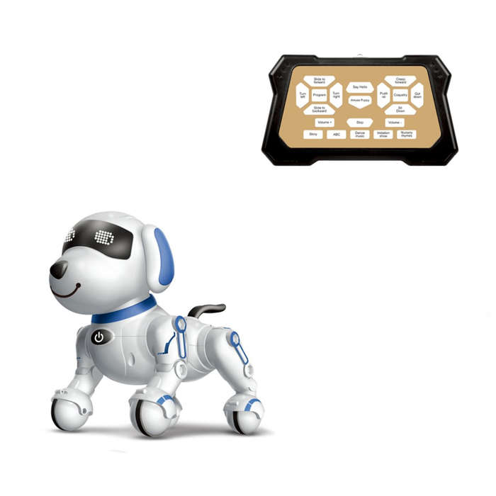 Interactive Robot Dog Toy for Children Red/Blue