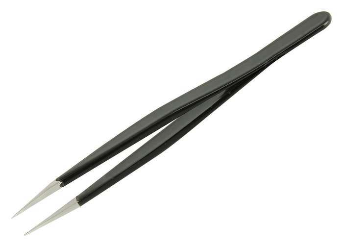 Multicomp Pro (DT000005) Tweezer, ESD, Straight, Flat, Stainless Steel