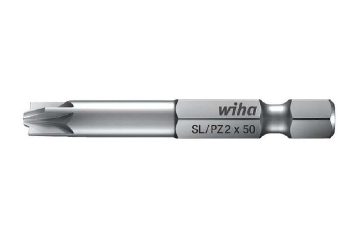Wiha (32497) Hex Driver Bit, Pozidriv, Slotted, PZ2, 70 mm Length