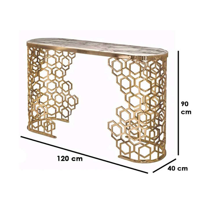 Rectangular Marble Luxury Console Table