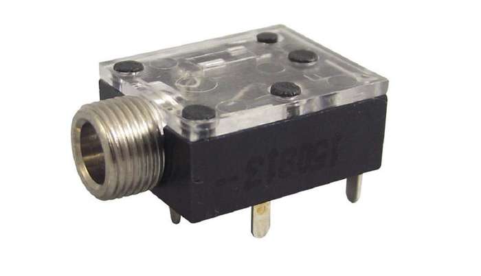 Switchcraft (35RAPC4BH3) Phone Audio Connector, 3 Contacts, Jack, 3.5 mm