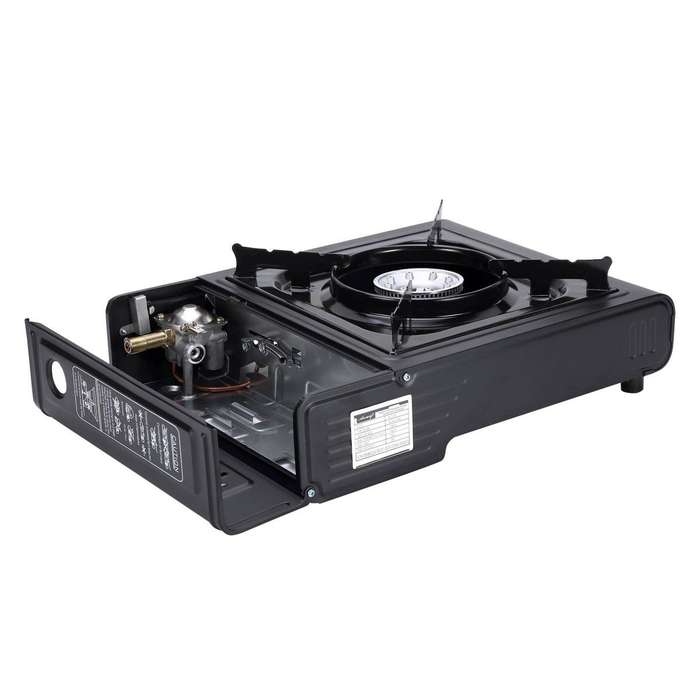 Single Burner Canister Camping Gas Stove with Travel Case