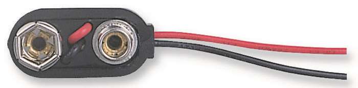 Multicomp Pro (440006P) Battery Contact, PP3 (9V), Wire Leads, Copper