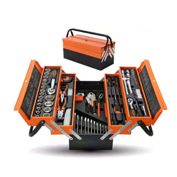 Professional Chrome Vanadium 85 Piece Tool Set With Cantilever Metal Box