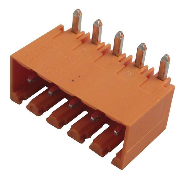 Weidmuller (SL 3.5/5/90G) Pin Header, Side Entry, Wire-to-Board, 3.5 mm