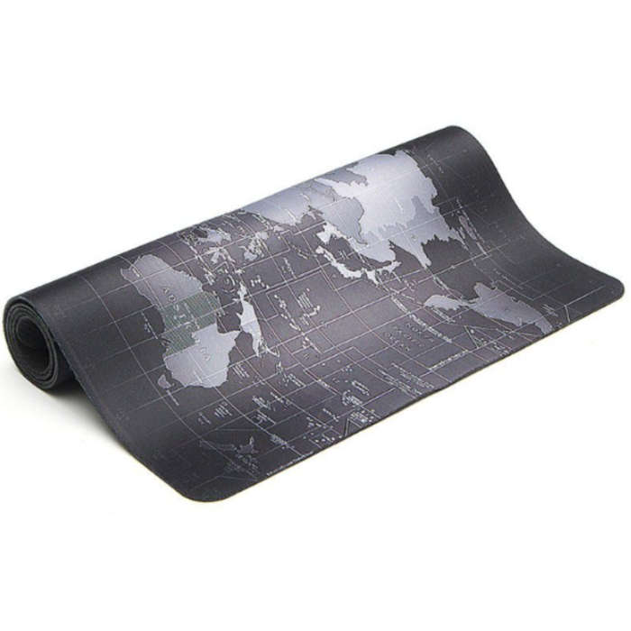 Large World Map Desk Gaming Mouse Pad