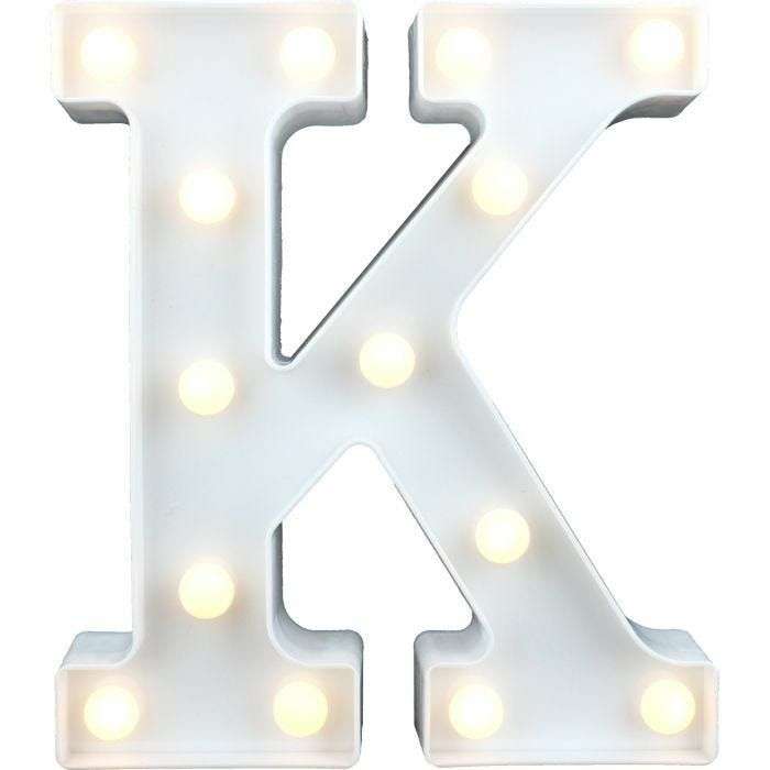 LED Letter Lights - K