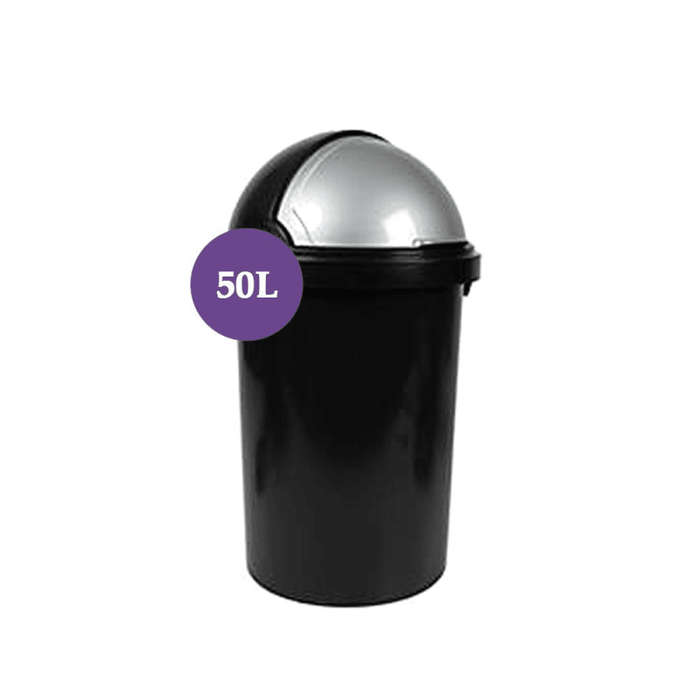 small Flip-Top Dustbin 50L-(Set of 3)