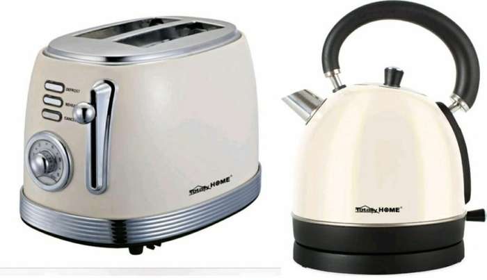 Kettle & Toaster Combo - Cream White
