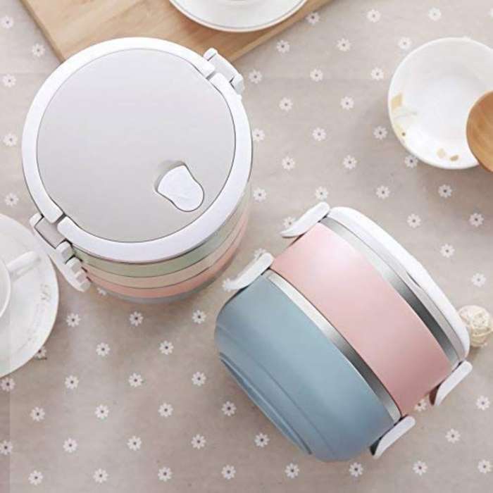 3 Layer Stainless Steel Lunch Box