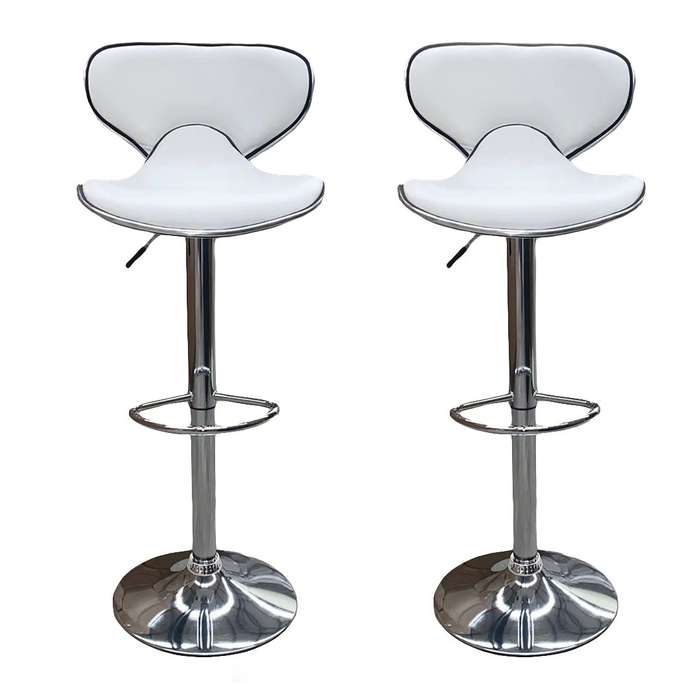 Bar Stools Cosy Adjustable - Elegant Pure White