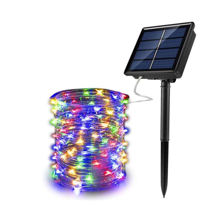 20m Led Outdoor Solar Copper String Fairy Light 200LED - Multicolor