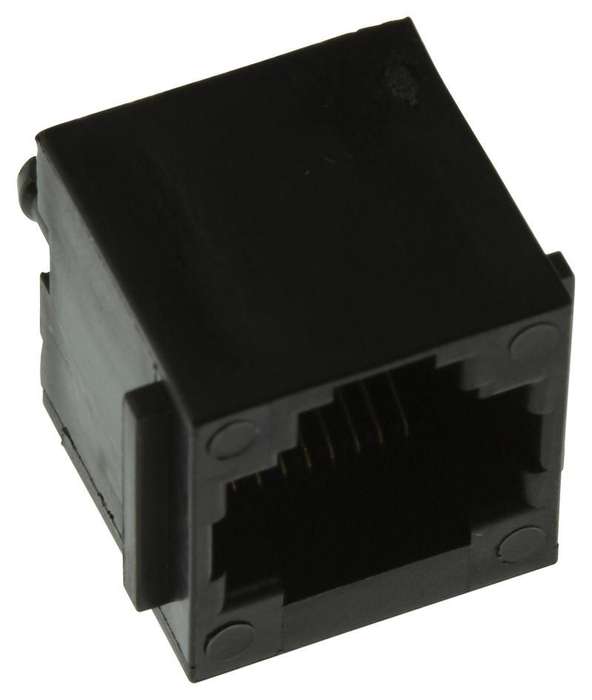 Amphenol (90598-001LF) Modular Connector, RJ45 Jack, 1 x 1 (Port), 8P8C