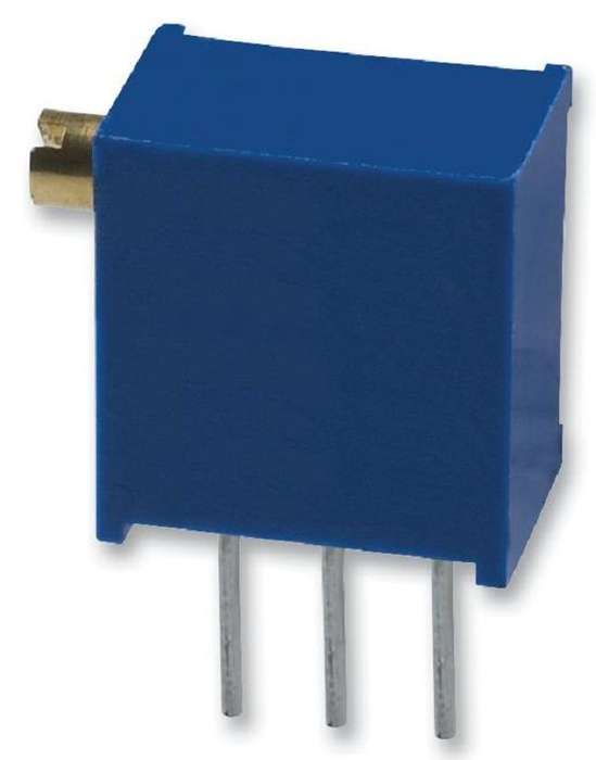 Bourns (3296Z-1-103LF) Trimpot, Multi Turn, Cermet, Side Adjust, 10 kohm