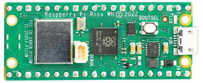 Raspberry Pi (RASPBERRY PI PICO WH) ARM Cortex-M0+Flash, Wifi, With header