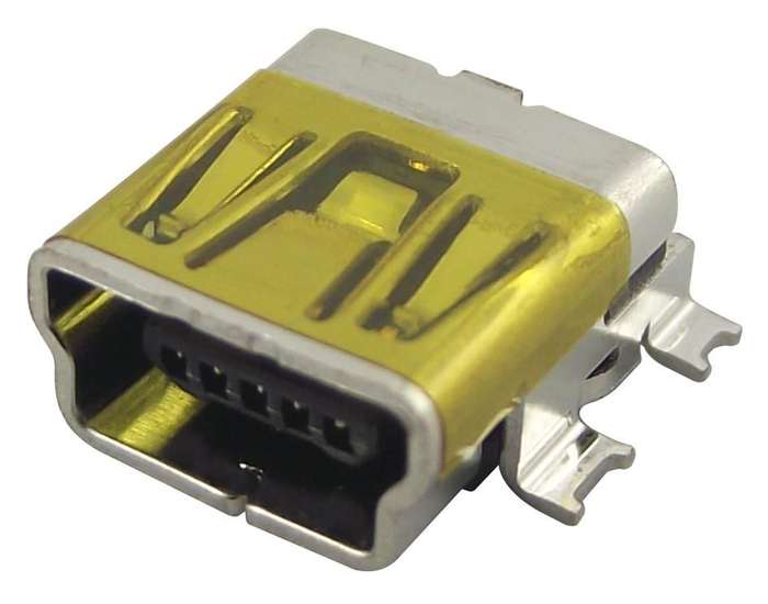 Molex (67503-1230) USB Connector, Mini USB Type B, USB 2.0, Receptacle