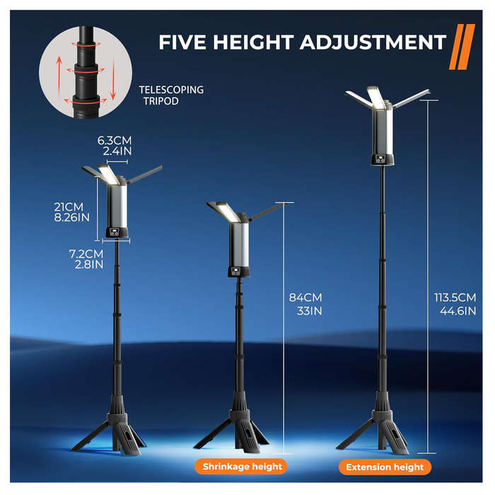 LED Work Light with Portable Folding Stand