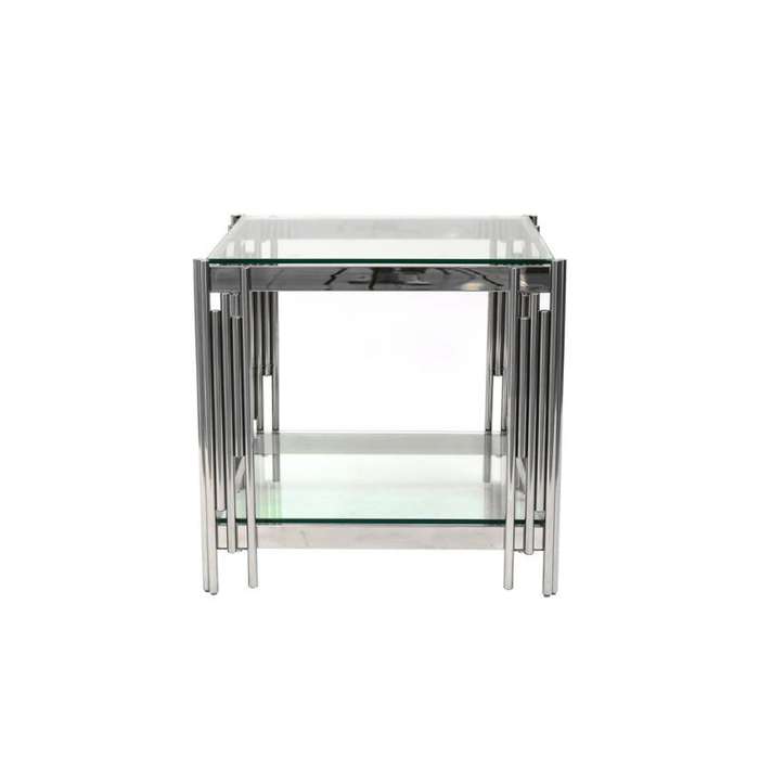 Square Transparent Living Room Side Coffee Table CS-12-1